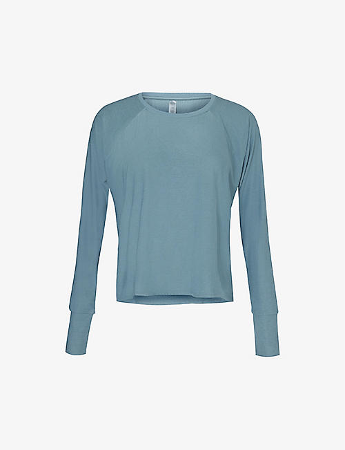 BEYOND YOGA: Featherweight Daydreamer relaxed-fit stretch-jersey sweatshirt