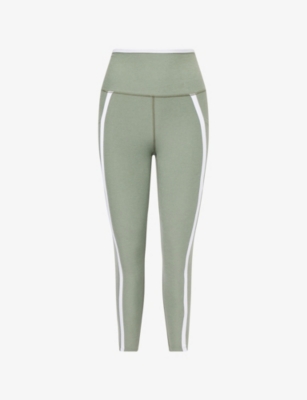 BEYOND YOGA: Spacedye New Moves contrast-trim high-rise stretch-woven leggings