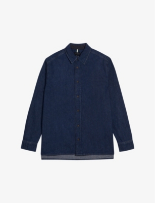TED BAKER: Veyle contrast-stitch denim shirt