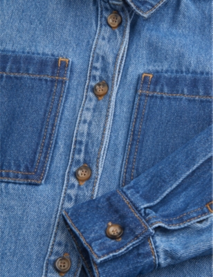 WHISTLES: Patchwork denim overshirt