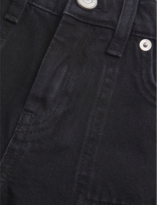WHISTLES: Branded-hardware wide-leg denim jeans