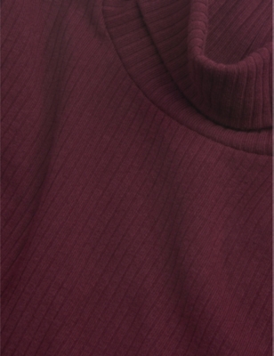 WHISTLES: High-neck ribbed stretch-knit top 3-9 years