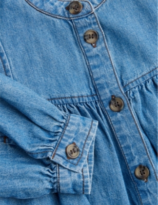 WHISTLES: Gathered Chambray denim dress 3-9 years