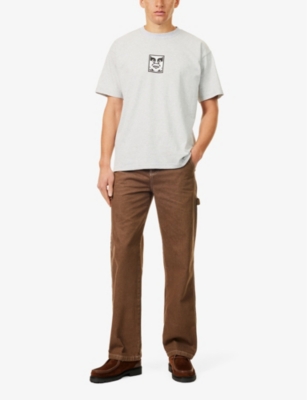 OBEY: Icon logo-patch cotton-jersey T-shirt