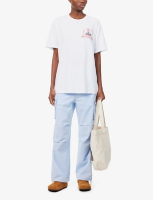 Shop Obey Men's Pigment Vintage White Graphic-print Regular-fit Cotton-jersey T-shirt