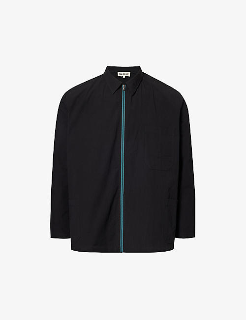 MARANE: Relaxed-fit three-pocket linen jacket