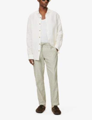 Shop Marane Men's White El Pacifico Relaxed-fit Linen Shirt