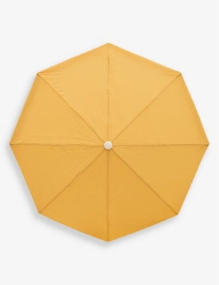 BUSINESS & PLEASURE CO.: Amalfi scalloped-trim cotton and wood umbrella 118cm