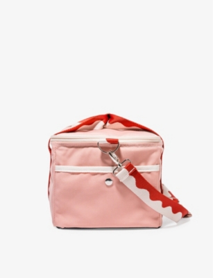BUSINESS & PLEASURE CO.: Riviera Mimosa logo-badge cotton-blend cooler bag 35cm