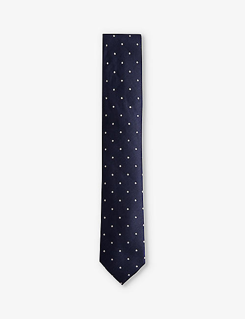 TED BAKER: Aloysis spot-print silk tie