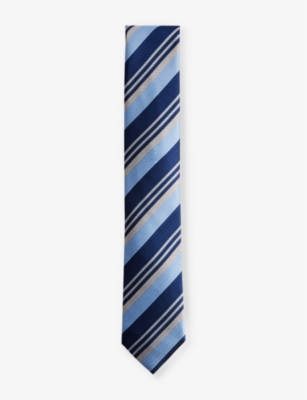 TED BAKER: Lionels stripe-pattern silk tie