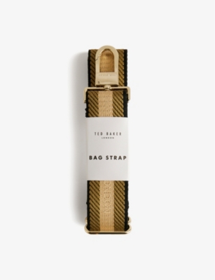 TED BAKER: Webbii striped woven detachable bag strap