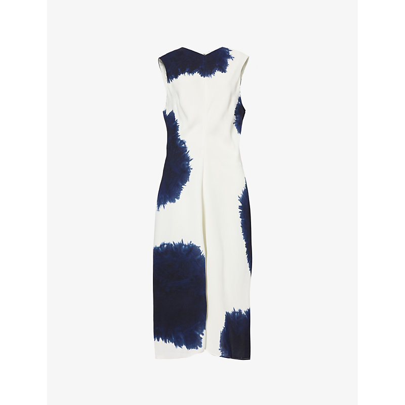 Shop Proenza Schouler Womens White Multi Ella Graphic-print Woven Maxi Dress