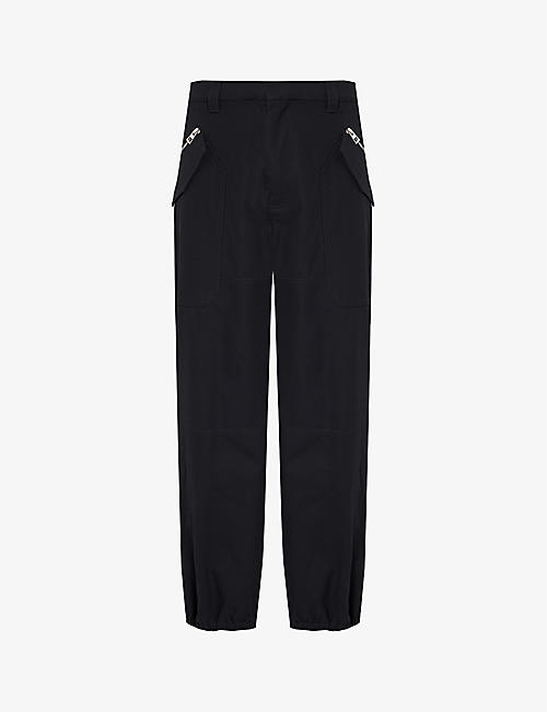 LOEWE: Panelled relaxed-fit cotton-twill cargo trousers