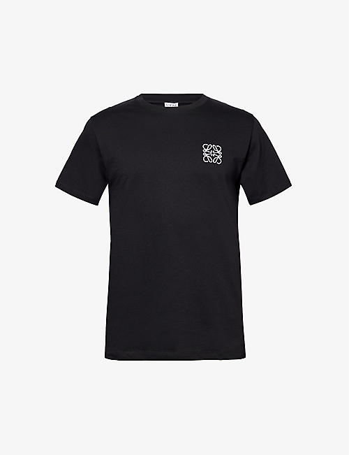 LOEWE: Anagram brand-embroidered cotton-jersey T-shirt
