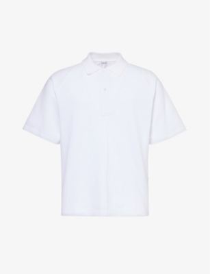 LOEWE: Logo-embroidered cotton polo shirt