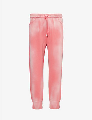 LOEWE: Faded-wash brand-embroidered cotton-jersey jogging bottoms