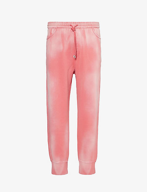 LOEWE: Faded-wash brand-embroidered cotton-jersey jogging bottoms