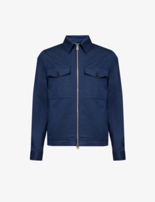 PS BY PAUL SMITH: Regular-fit flap-pocket cotton-blend overshirt