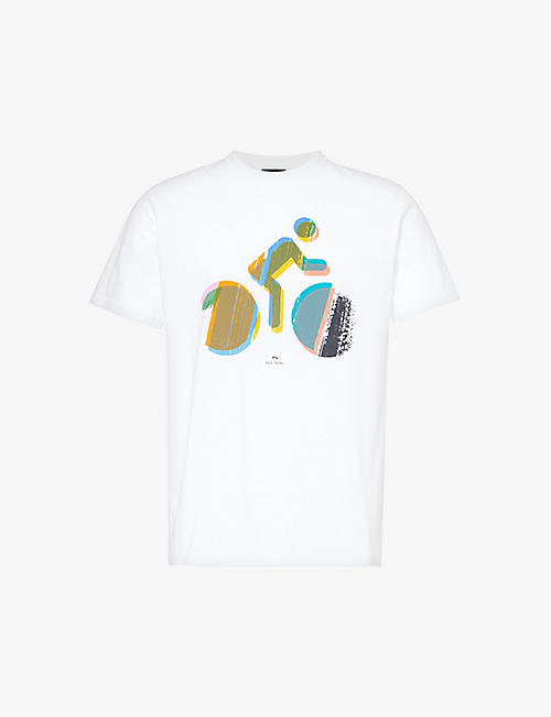 PS BY PAUL SMITH: Big Bike graphic-print cotton-jersey T-shirt