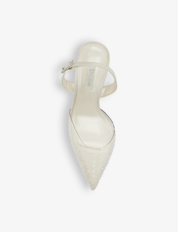 Bridal Divinely PVC slingback courts