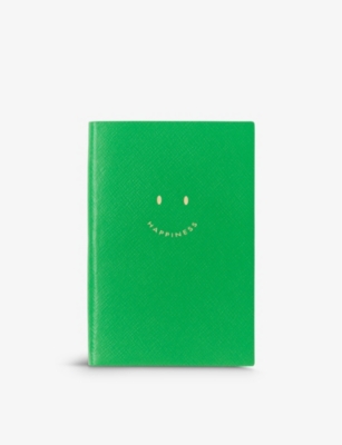 SMYTHSON: Happiness Chelsea grosgrain-lambskin notebook 16.7cm x 11.2cm