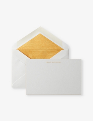 SMYTHSON: Hello Sunshine correspondence cards pack of 10