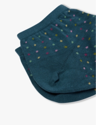 Shop Falke Women's 7448 Mulberry Multispot Cotton-blend Socks