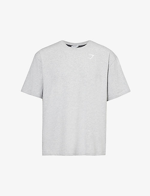 GYMSHARK: Power logo-print stretch-cotton T-shirt