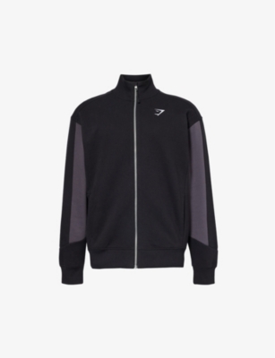 GYMSHARK: Logo-embroidered stretch-cotton jacket