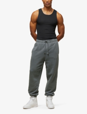 Shop Gymshark Men's Black Everywear Seamless Logo-print Ribbed Stretch-cotton Tank Top