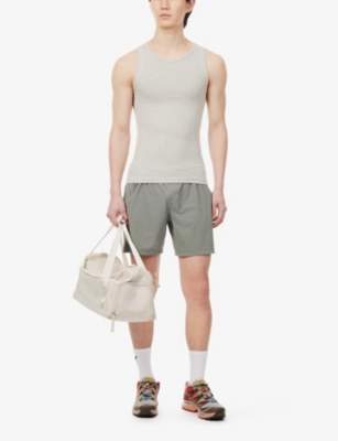 Shop Gymshark Men's Light Grey Core Marl Everywear Comfort Ribbed Stretch-cotton Tank Top