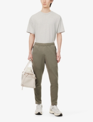 Shop Gymshark Mens Light Grey Core Marl Everywear Comfort Logo-embossed Cotton-jersey T-shirt