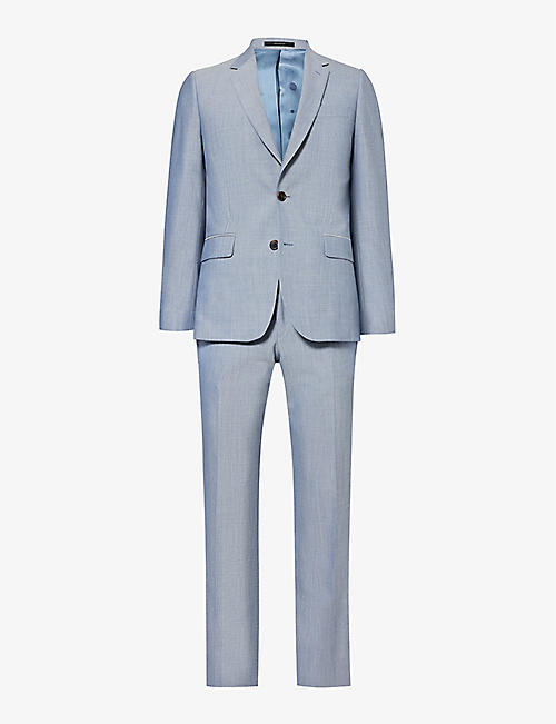 PAUL SMITH: Single-breasted regular-fit stretch-cotton suit