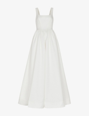 WHISTLES: Lettie square-neck woven maxi wedding dress