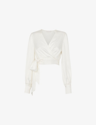 WHISTLES: Lilly tie-waist woven bridal cover-up