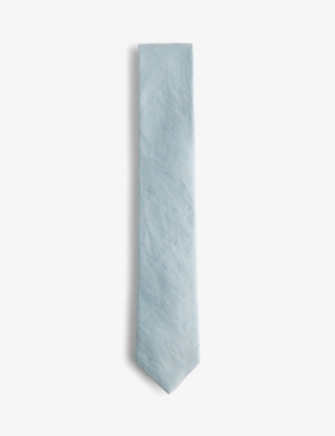 TED BAKER: Textured-weave silk and linen tie