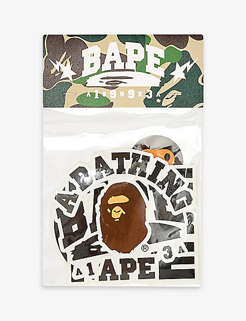 A BATHING APE: Logo-print stickers