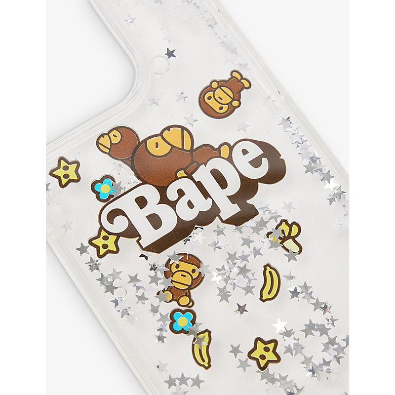 Shop A Bathing Ape Men's Clear Baby Milo Glittered Iphone 15 Pro Max Case