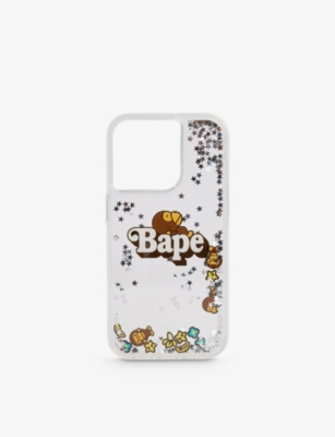 A BATHING APE: Baby Milo glittered iPhone 15 Pro Max case
