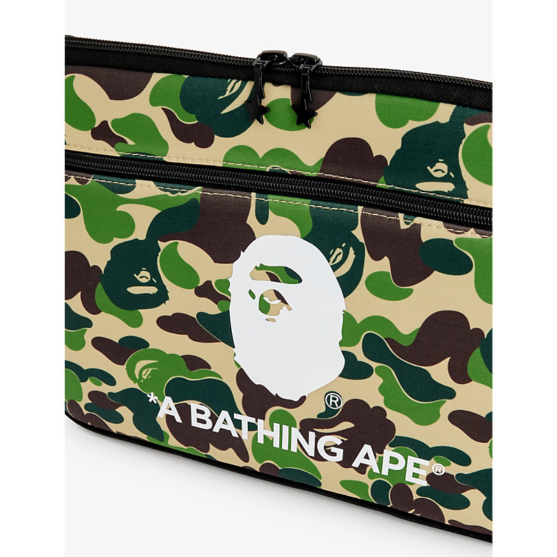 Shop A Bathing Ape Men's Green Camo-print 13' Woven Laptop Case