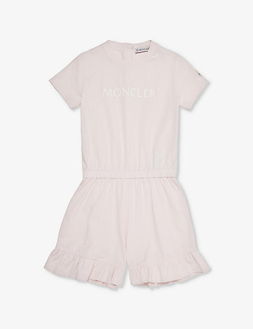 MONCLER: Big Romper 6 months - 2 years stretch-cotton playsuit