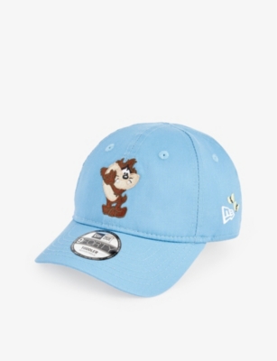 New Era Boys Sky Kids 9forty Loony Toons Embroidered Woven Baseball Cap In Blue