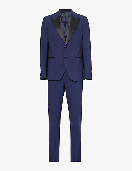 ELEVENTY: Single-breasted tapered-leg stretch-wool suit