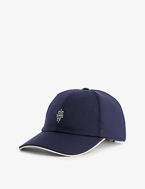 ELEVENTY: Brand-embroidered wool-blend cap