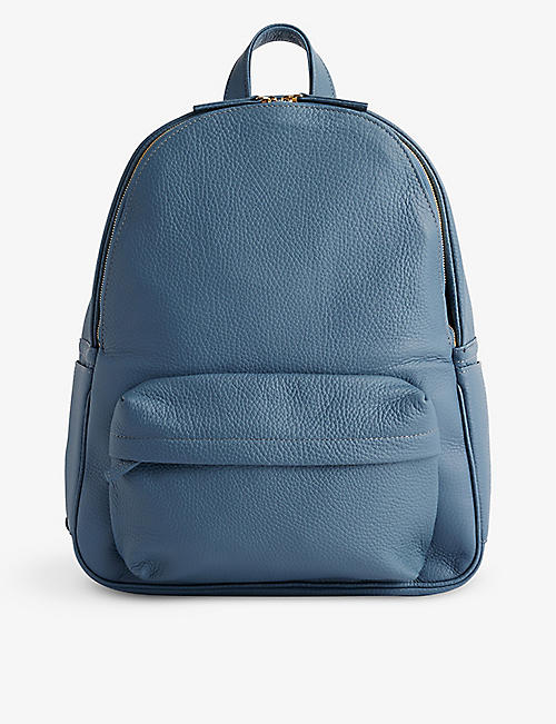 ELEVENTY: Zip-pocket leather backpack