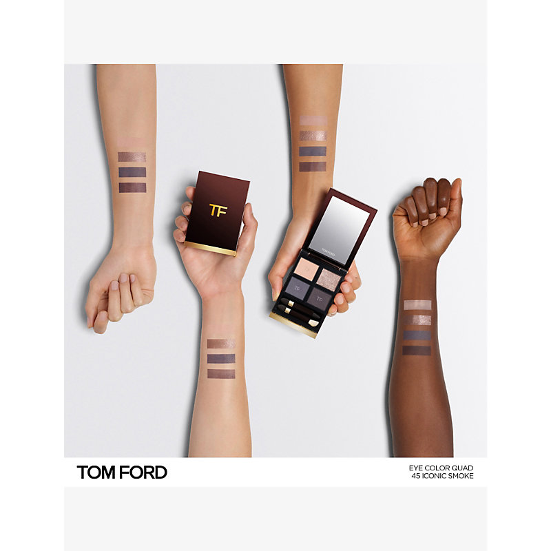 Shop Tom Ford Eye Colour Quad Crème Eyeshadow Palette 10g In Iconic Smoke