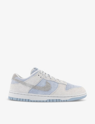 NIKE: Dunk Low chunky-sole leather low-top trainers
