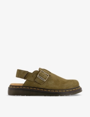 DR. MARTENS: Jorge II flat suede leather mules