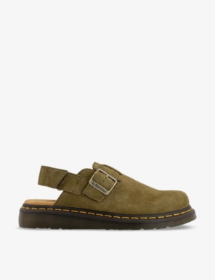 DR. MARTENS Jorge II flat suede leather mules Selfridges